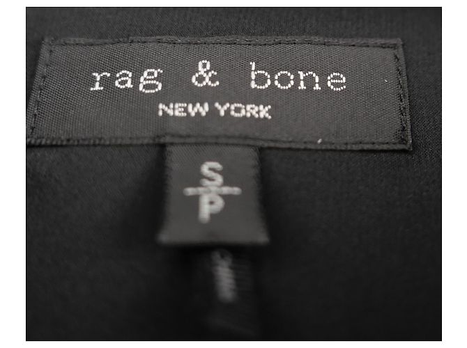 Rag & Bone Blusa Maris in seta nera Nero - vista 5