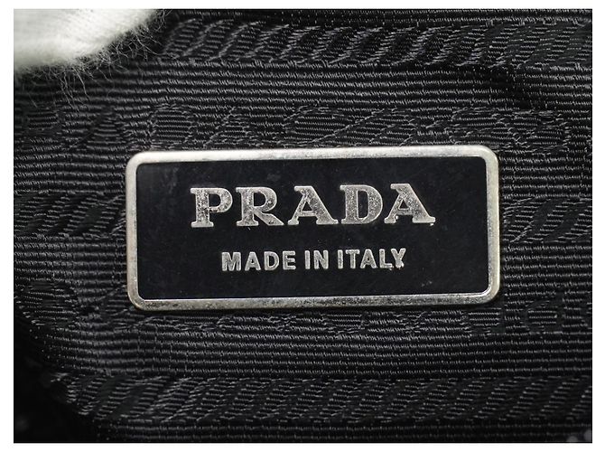 Prada Sac Messager Tessuto Medium avec Boucle Zippée Noir - vue 5