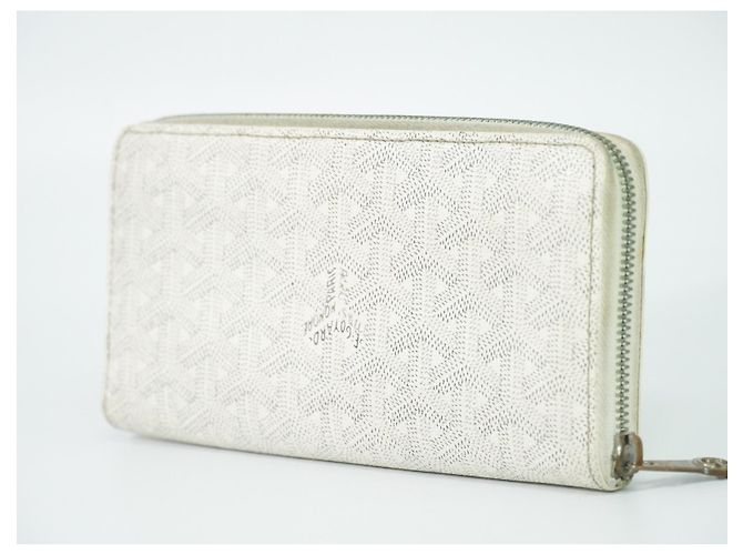 Goyard Matignon Zip Coated Canvas with Leather PM Bianco - vista 2