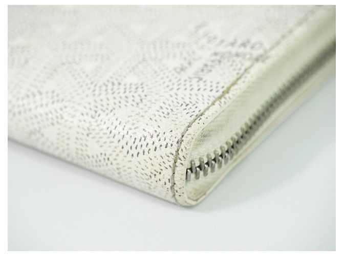 Goyard Matignon Zip Coated Canvas with Leather PM Bianco - vista 5