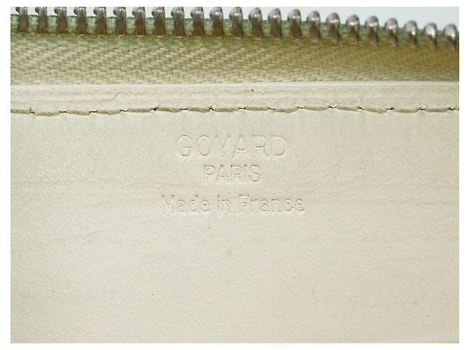 Goyard Matignon Zip Coated Canvas with Leather PM Bianco - vista 7