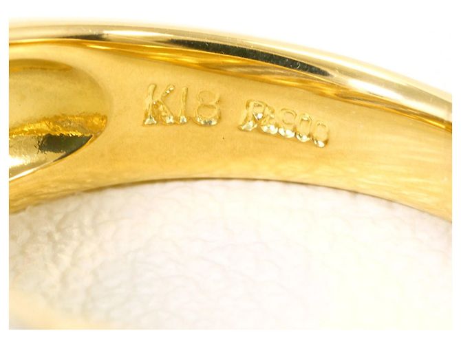 Autre Marque Anello fede elegante con diamanti in platino e oro giallo D'oro - vista 5
