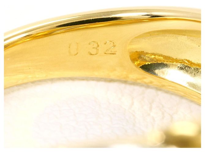 Autre Marque Anello fede elegante con diamanti in platino e oro giallo D'oro - vista 6