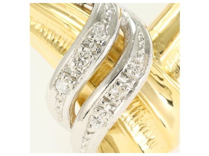 Autre Marque Ehering aus PT900 Platin und 18K Gelbgold Golden - Ansicht 2