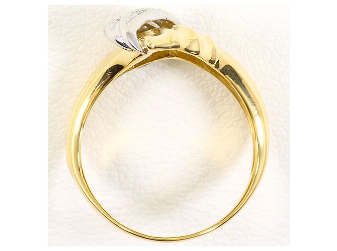 Autre Marque Ehering aus PT900 Platin und 18K Gelbgold Golden - Ansicht 3