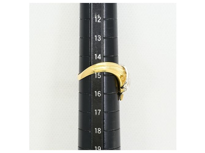 Autre Marque Ehering aus PT900 Platin und 18K Gelbgold Golden - Ansicht 8
