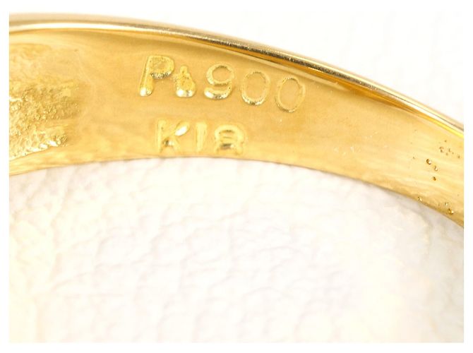 Autre Marque Ehering aus PT900 Platin und 18K Gelbgold Golden - Ansicht 4
