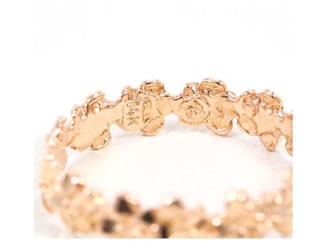 Autre Marque Anel aliança em ouro rosa 14K Dourado - vista 4