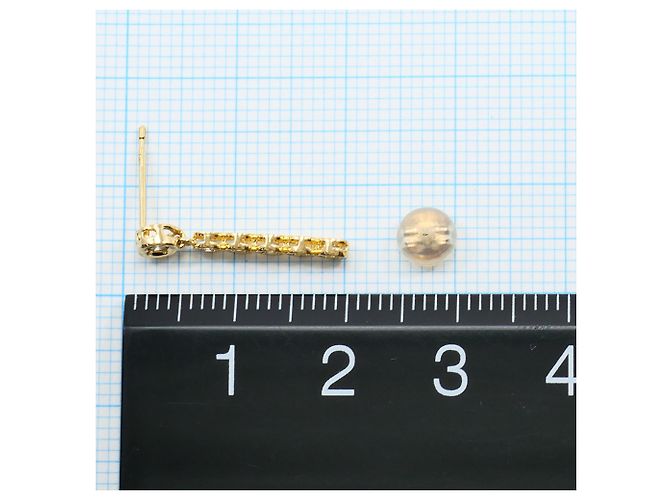 Autre Marque Orecchini a goccia in oro giallo 18K e diamanti D'oro - vista 3