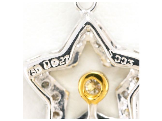 Autre Marque Colar de ouro 18K com diamantes Dourado - vista 4