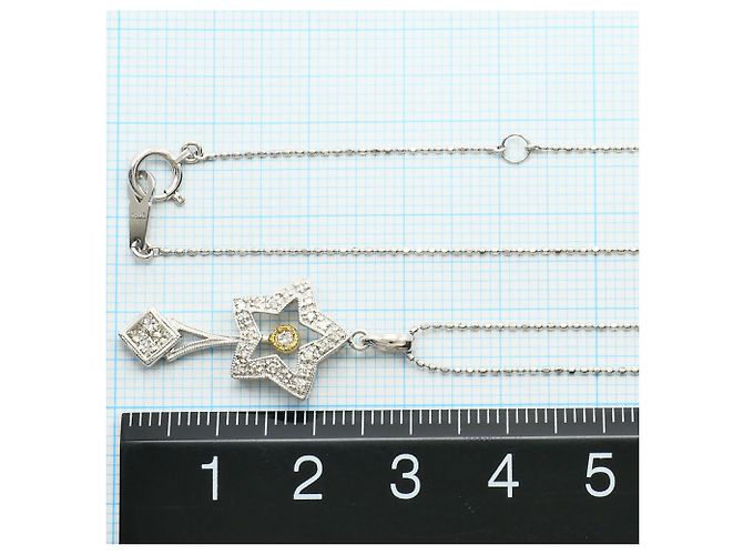 Autre Marque Colar de ouro 18K com diamantes Dourado - vista 5