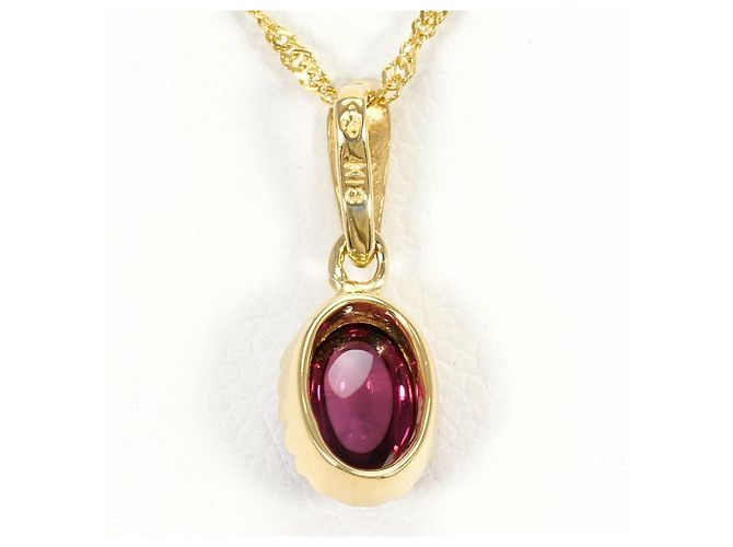 Autre Marque Collana in oro giallo 18K con tormalina rosa D'oro - vista 3