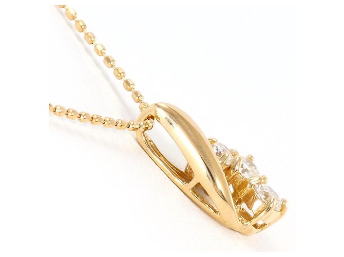 Autre Marque Collar de oro rosa 18K y diamantes Dorado - vista 2