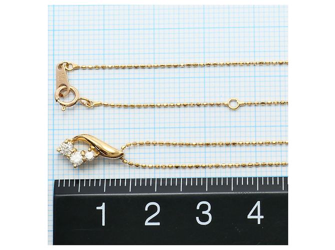 Autre Marque Collar de oro rosa 18K y diamantes Dorado - vista 4