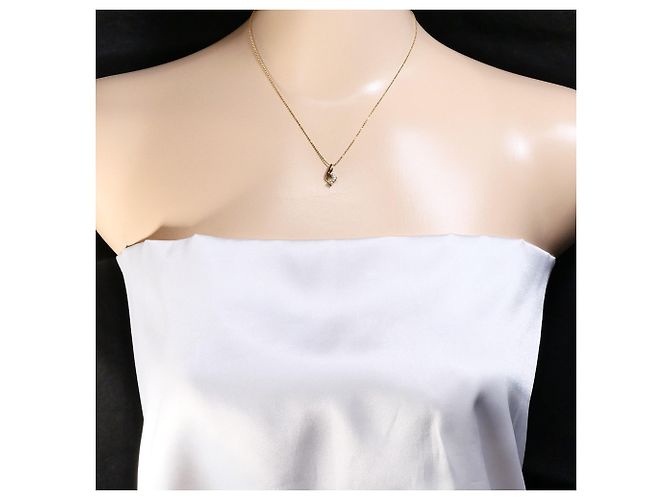 Autre Marque Collar de oro rosa 18K y diamantes Dorado - vista 5