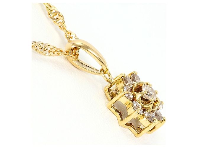 Autre Marque 18K Goldkette mit Diamant Golden - Ansicht 2