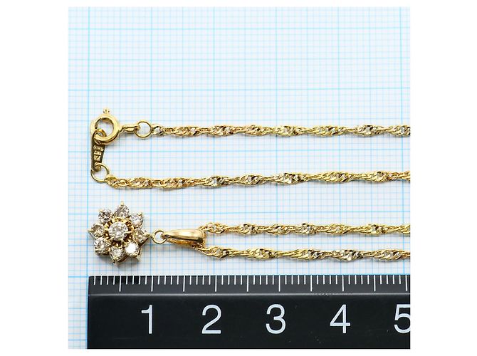 Autre Marque 18K Goldkette mit Diamant Golden - Ansicht 5