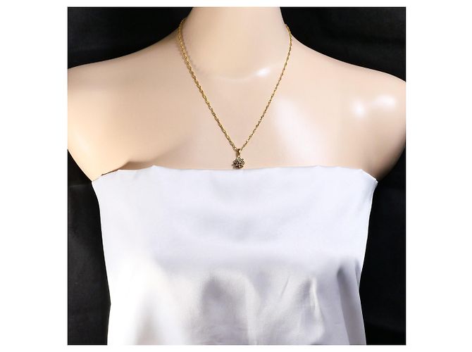 Autre Marque 18K Goldkette mit Diamant Golden - Ansicht 6