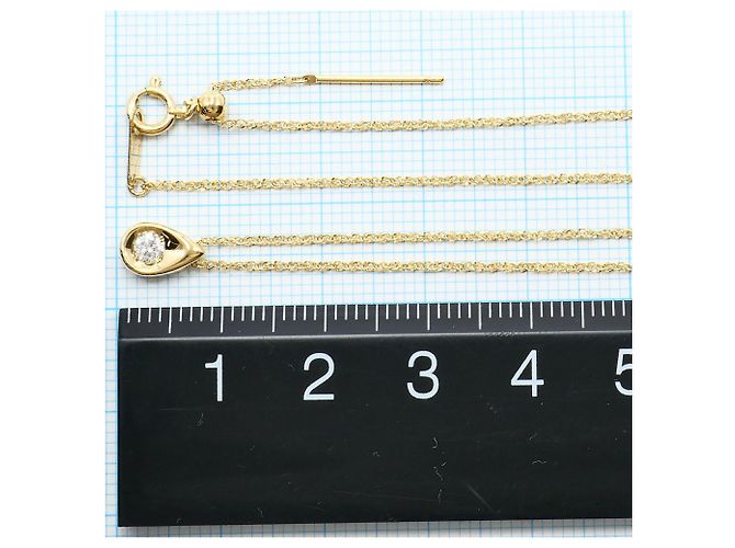 Autre Marque 18K Yellow Gold Necklace with Diamond Golden - view 4