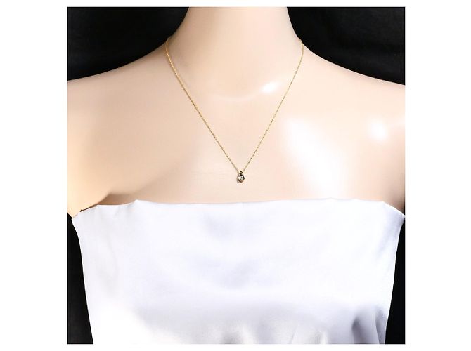 Autre Marque 18K Yellow Gold Necklace with Diamond Golden - view 5
