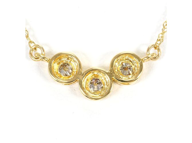 Autre Marque Collar de oro amarillo de 18K y diamantes Dorado - vista 3