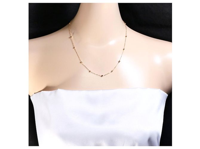 Autre Marque Halskette aus 18K Roségold Golden - Ansicht 4