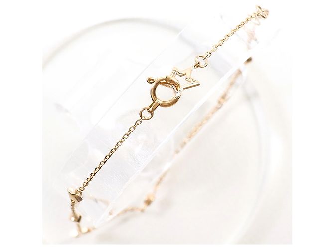 Autre Marque Pulseira de berloques em ouro rosa 18K com diamante Dourado - vista 2