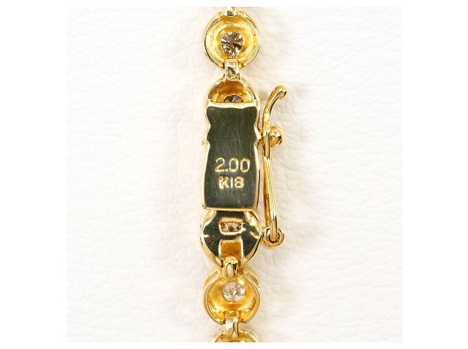Autre Marque Pulsera de dijes en oro amarillo de 18K con diamantes Dorado - vista 4