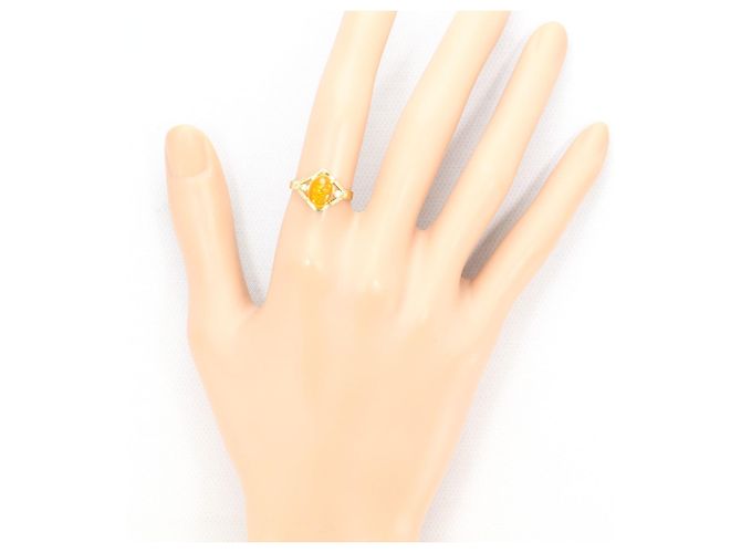 Autre Marque Ehering aus 14K Gelbgold mit Diamant und Opal Golden - Ansicht 6