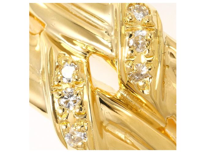 Autre Marque Bandring aus 18K Gelbgold mit Diamant Golden - Ansicht 2