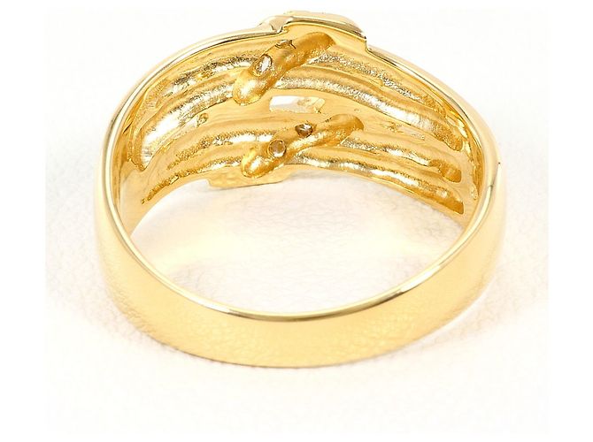 Autre Marque Bandring aus 18K Gelbgold mit Diamant Golden - Ansicht 4