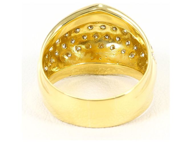 Autre Marque Anello fede in oro giallo 18K e diamanti D'oro - vista 4
