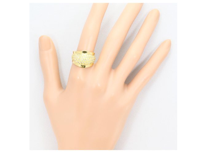 Autre Marque Anello fede in oro giallo 18K e diamanti D'oro - vista 7