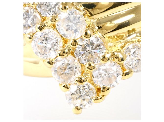 Autre Marque Bandring aus 18K Gelbgold mit Diamant Golden - Ansicht 2