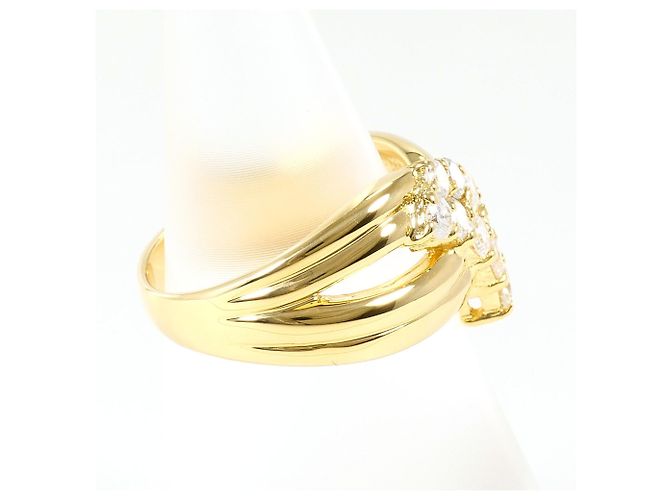 Autre Marque Bandring aus 18K Gelbgold mit Diamant Golden - Ansicht 3