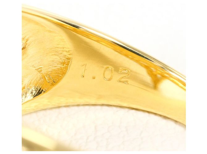 Autre Marque Bandring aus 18K Gelbgold mit Diamant Golden - Ansicht 5