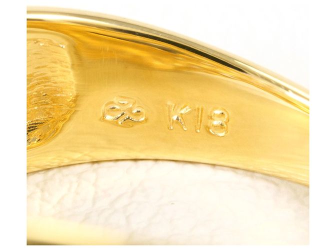 Autre Marque Bandring aus 18K Gelbgold mit Diamant Golden - Ansicht 6