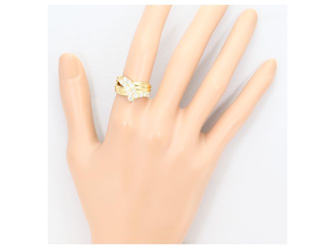 Autre Marque Bandring aus 18K Gelbgold mit Diamant Golden - Ansicht 7