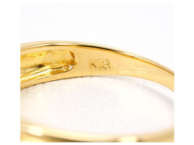 Autre Marque Bandring aus 18K Gelbgold mit Diamant Golden - Ansicht 4