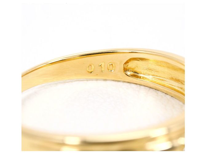 Autre Marque Bandring aus 18K Gelbgold mit Diamant Golden - Ansicht 5
