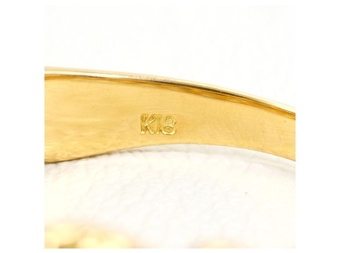 Autre Marque Anello a fascia in oro giallo 18K con diamante D'oro - vista 5