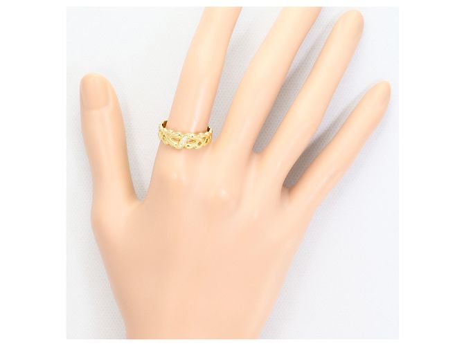 Autre Marque Anello a fascia in oro giallo 18K con diamante D'oro - vista 6