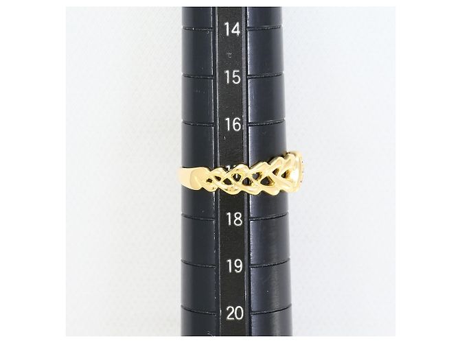 Autre Marque Anello a fascia in oro giallo 18K con diamante D'oro - vista 7