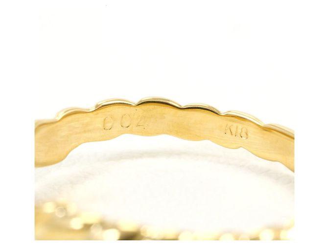 Autre Marque Ehering aus 18K Gelbgold mit Diamant Golden - Ansicht 4