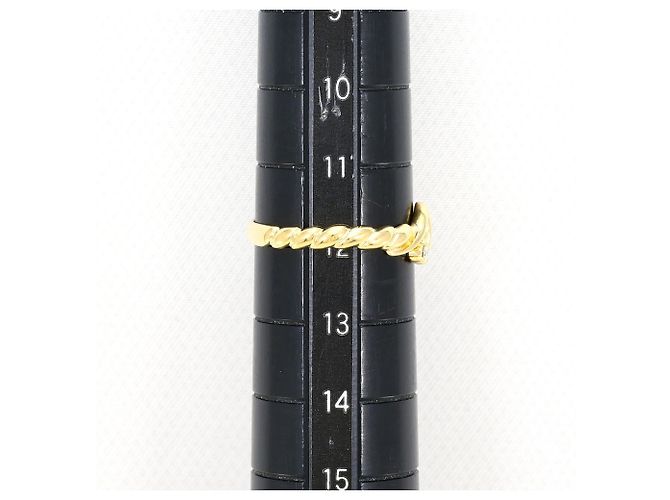 Autre Marque Ehering aus 18K Gelbgold mit Diamant Golden - Ansicht 6