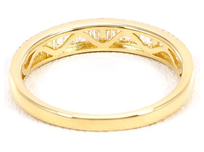 Autre Marque Anello a fascia in oro giallo 18K con diamante D'oro - vista 3