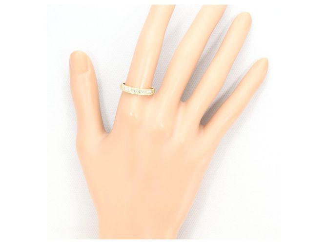 Autre Marque Anello a fascia in oro giallo 18K con diamante D'oro - vista 6
