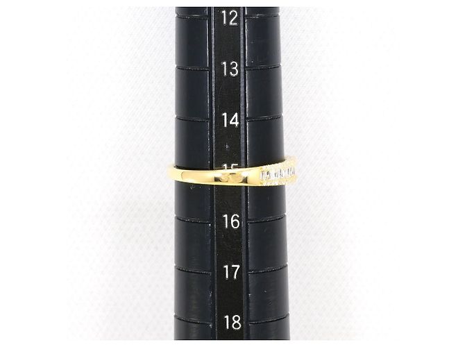 Autre Marque Anello a fascia in oro giallo 18K con diamante D'oro - vista 7