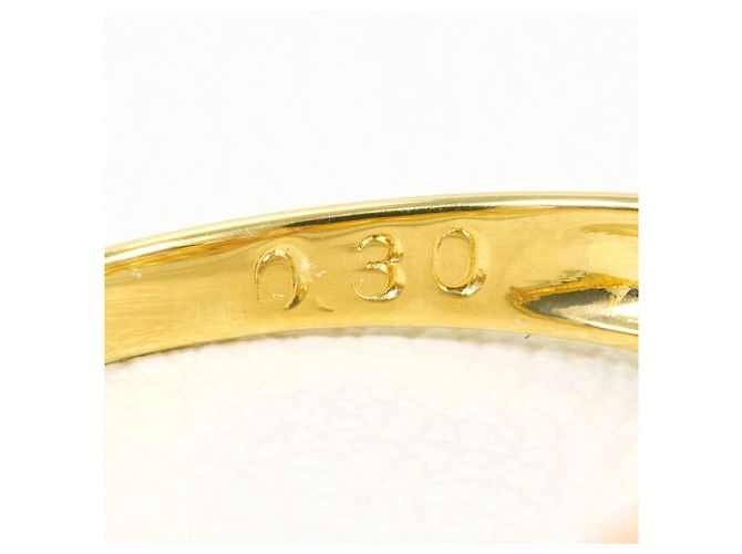 Autre Marque Anello fede in oro 18K con diamante D'oro - vista 6