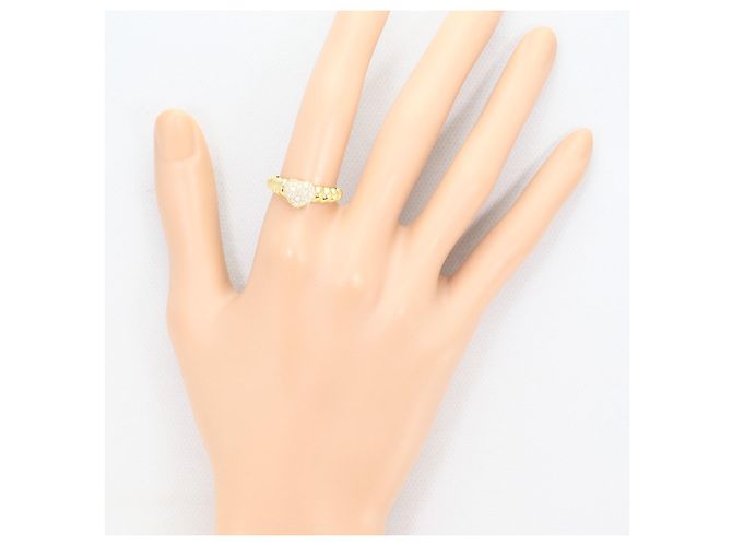 Autre Marque Anello fede in oro 18K con diamante D'oro - vista 7